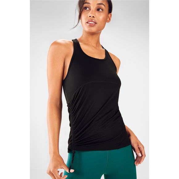 Fabletic Racerback Athletic Black Cashel Curved Running Fitness Racerback Tank S - Picture 11 of 12